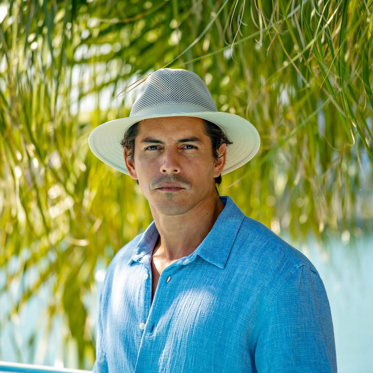 Original Mesh Men's Safari Hat, 2 1/2" Brim, UPF (SPF) 50  Sunhat Protection, Khaki