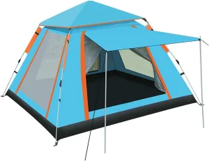 Outdoor Camping Tent Waterproof,Family Large Tents 4 Person,Easy Setup Tent Sun Shade Protection Sun Shelter