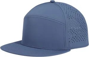 Oversize XXL Blank Flatbill Mesh Snapback Cap for Big Head 23.6"-25.6" Extra Large 6 Panel Camper Style Hat Baseball Cap