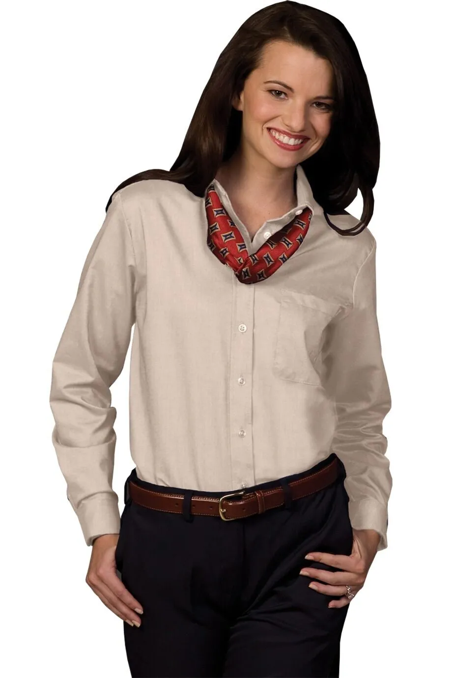 Oxford Long Sleeve Blouse 5077