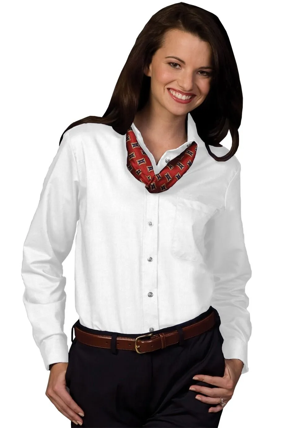Oxford Long Sleeve Blouse 5077