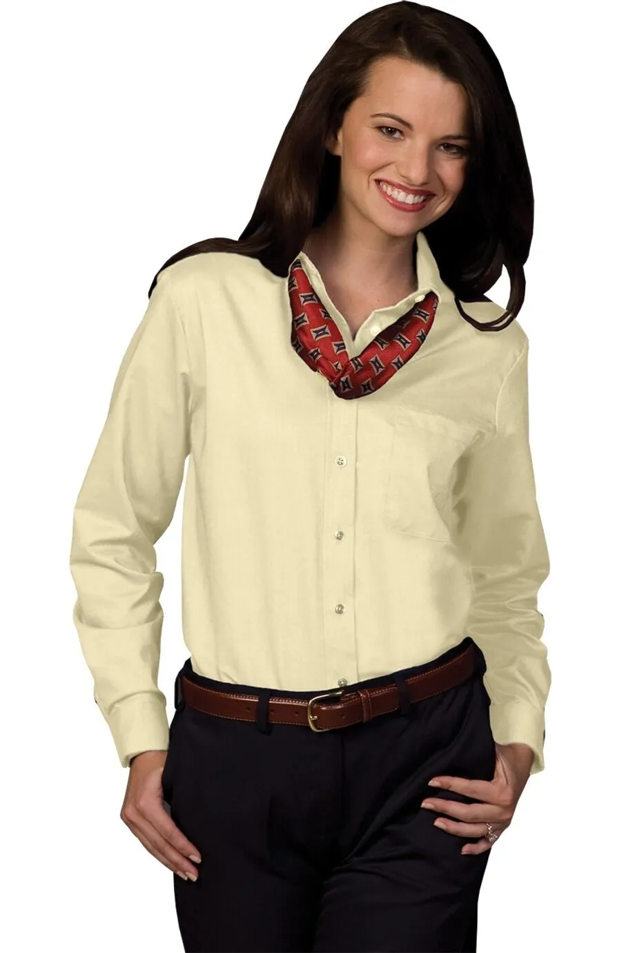 Oxford Long Sleeve Blouse 5077