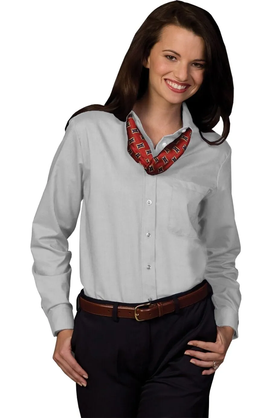 Oxford Long Sleeve Blouse 5077