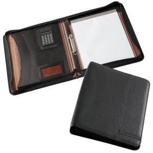 Oxford Stripe Zippered Compendium