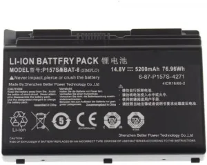 P157SMBAT-8 5200mAh Battery 6-87-P157S-4271 6-87-P157S-4272 for Clevo Hasee K780E K780G-i7 Terransforce P177 P157SM P177SM-A