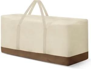 Patio Cushion Storage Bag and Cover 60 Inch Water-Resistant Large Outdoor Cushion Cover Storage Bag for Patio Furniture with Zippers and Handles