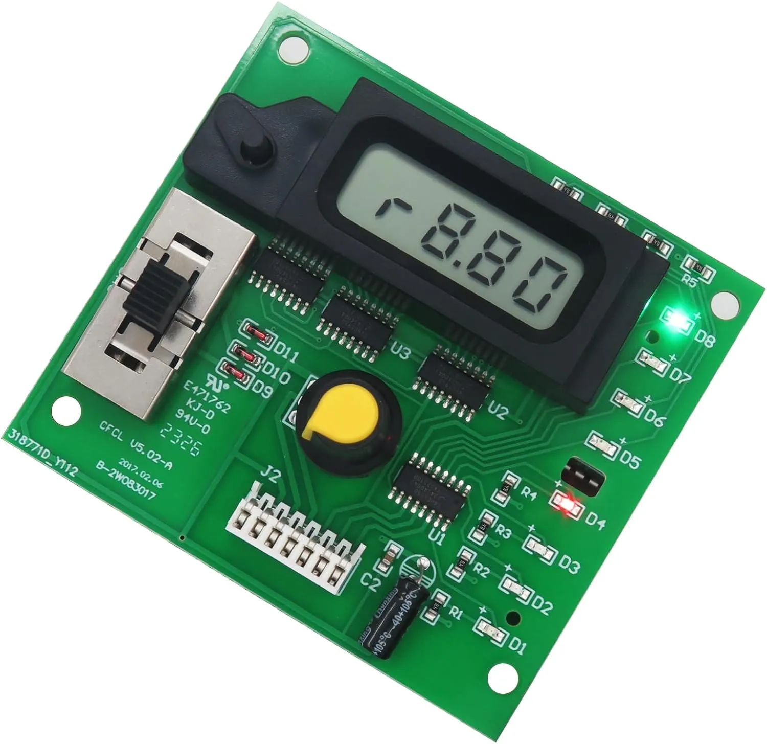 PCB Display Board Compatible Replacement for Hayward GLX-PCB-DSP Display PCB Board