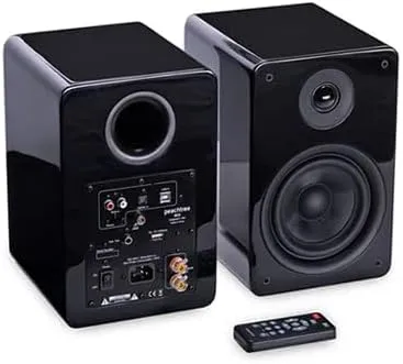 Peachtree Audio M25x Powered Speakers (Pair)- Piano Black