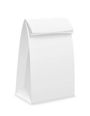 Perfect Stix 4lb Kraft White Paper Bags - Pack of 500 Count (Kraft White Bag 4lb)