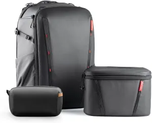 PGYTECH OneMo 2 25L Camera Backpack black   Tech Accessories Pouch black for Canon/Nikon/Sony/dji Drone/Laptop/Tripod