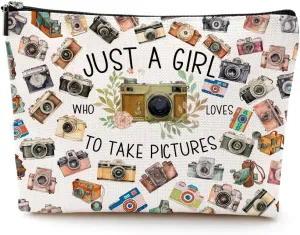 Photographer Gifts Makeup Bag Photo Lover Gifts Photography Gifts Cosmetic Bag Cool Gifts for Photographers Photography Lovers Women Videographer Lady Friend Sister Her Birthday Christmas