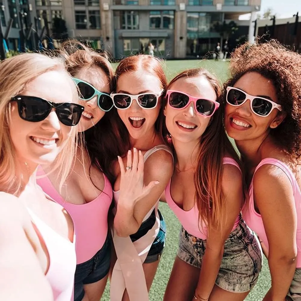 Pibupibu 10/20 Packs Adults Wholesale Neon Colors Square Retro Style Party Favors Sunglasses