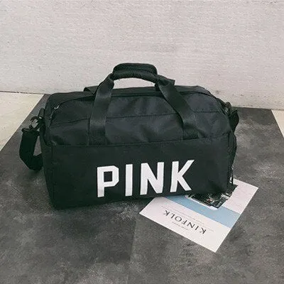 Pink Travel Women Sport Shoulder Bag