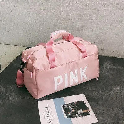 Pink Travel Women Sport Shoulder Bag