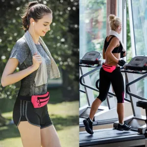 PLAYKING Fanny Pack Waist Bag For Men Women Soft Polyester Lightweight With Phone Hole And Adjustable Strap For Outdoor Running Traveling 15 Color (Fluorescent Green)
