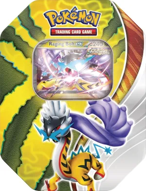 POK TCG Paradox Destinies Tin - Raging Bolt