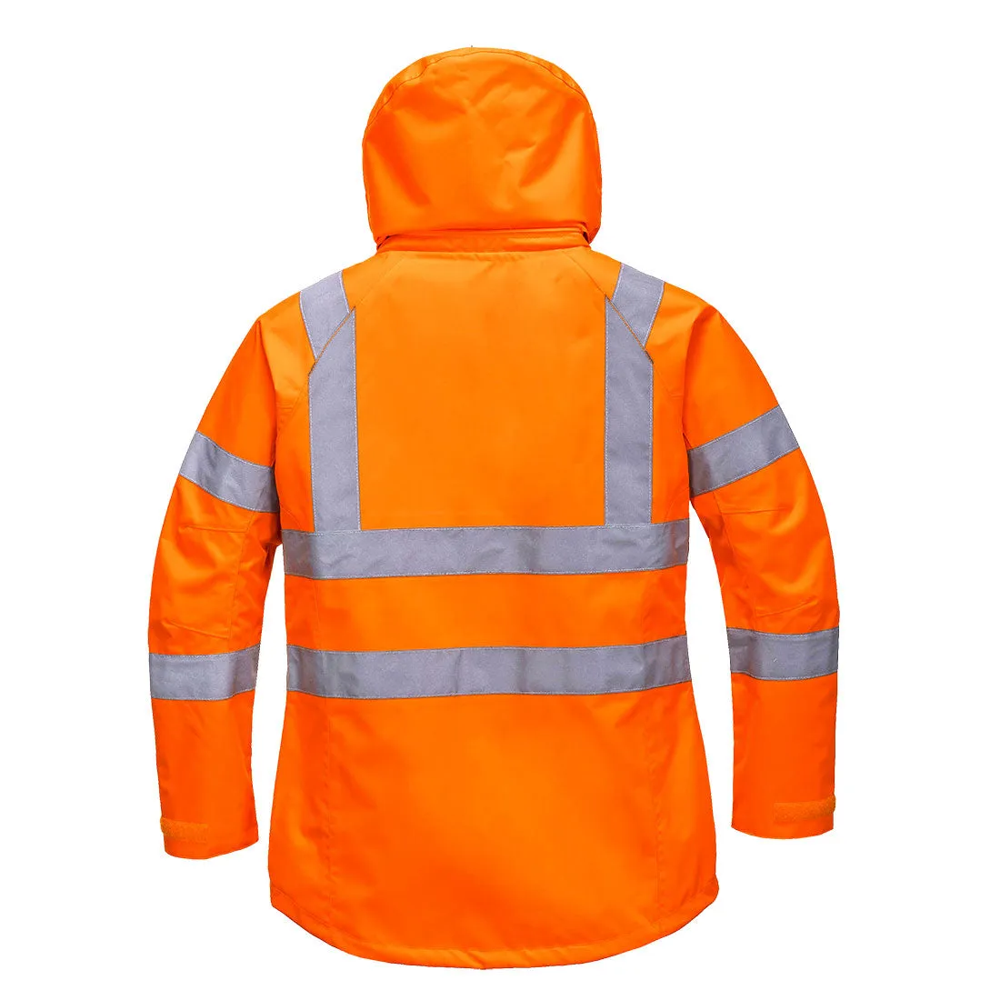 Portwest LW70 Hi-Vis Women's Breathable Rain Jacket Orange