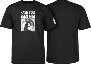 Powell Peralta Animal Chin Have You Seen Him? T-Shirt, Black, Extra Large