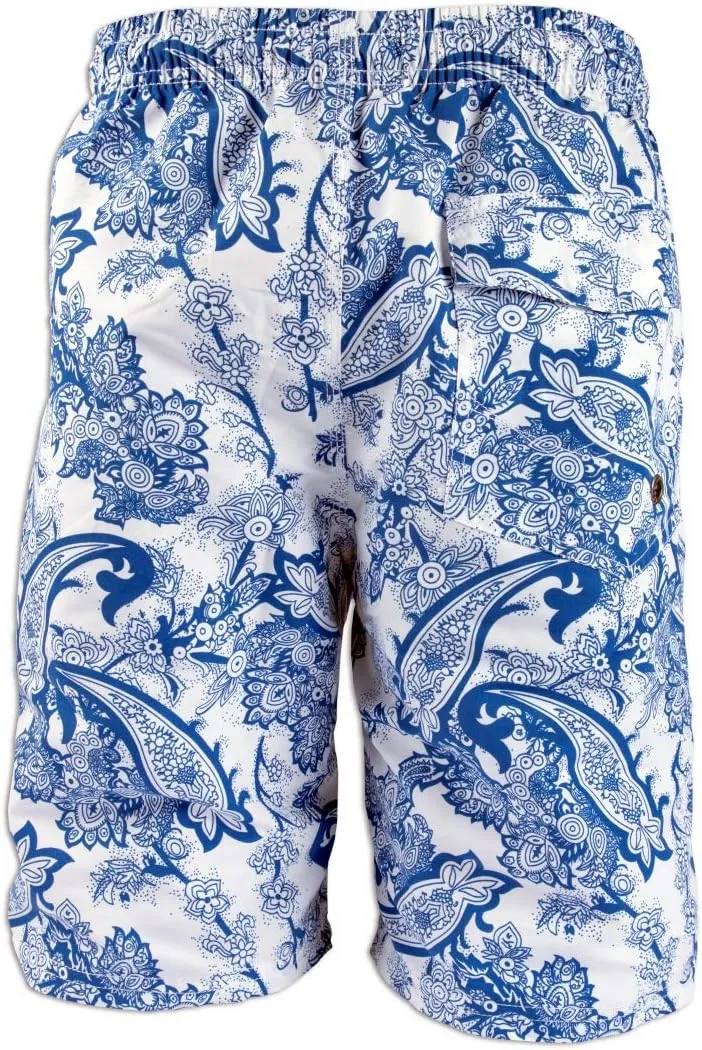 PREFER TO LIFE Men's Board Shorts, Quick Dry Swimwear Beach Holiday Party Bermuda Swim Big Pants …