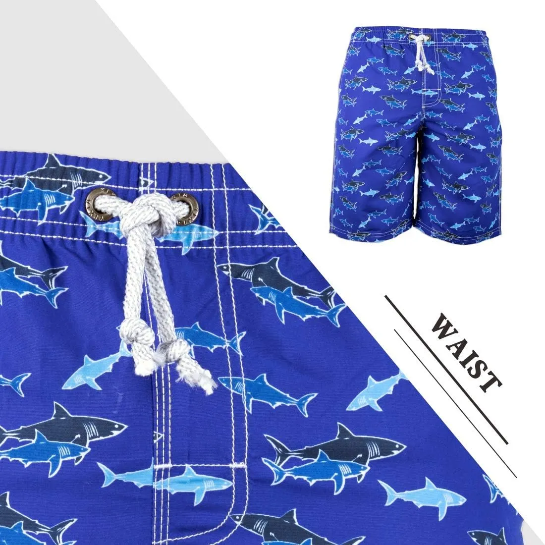 PREFER TO LIFE Men's Board Shorts, Quick Dry Swimwear Beach Holiday Party Bermuda Swim Big Pants …