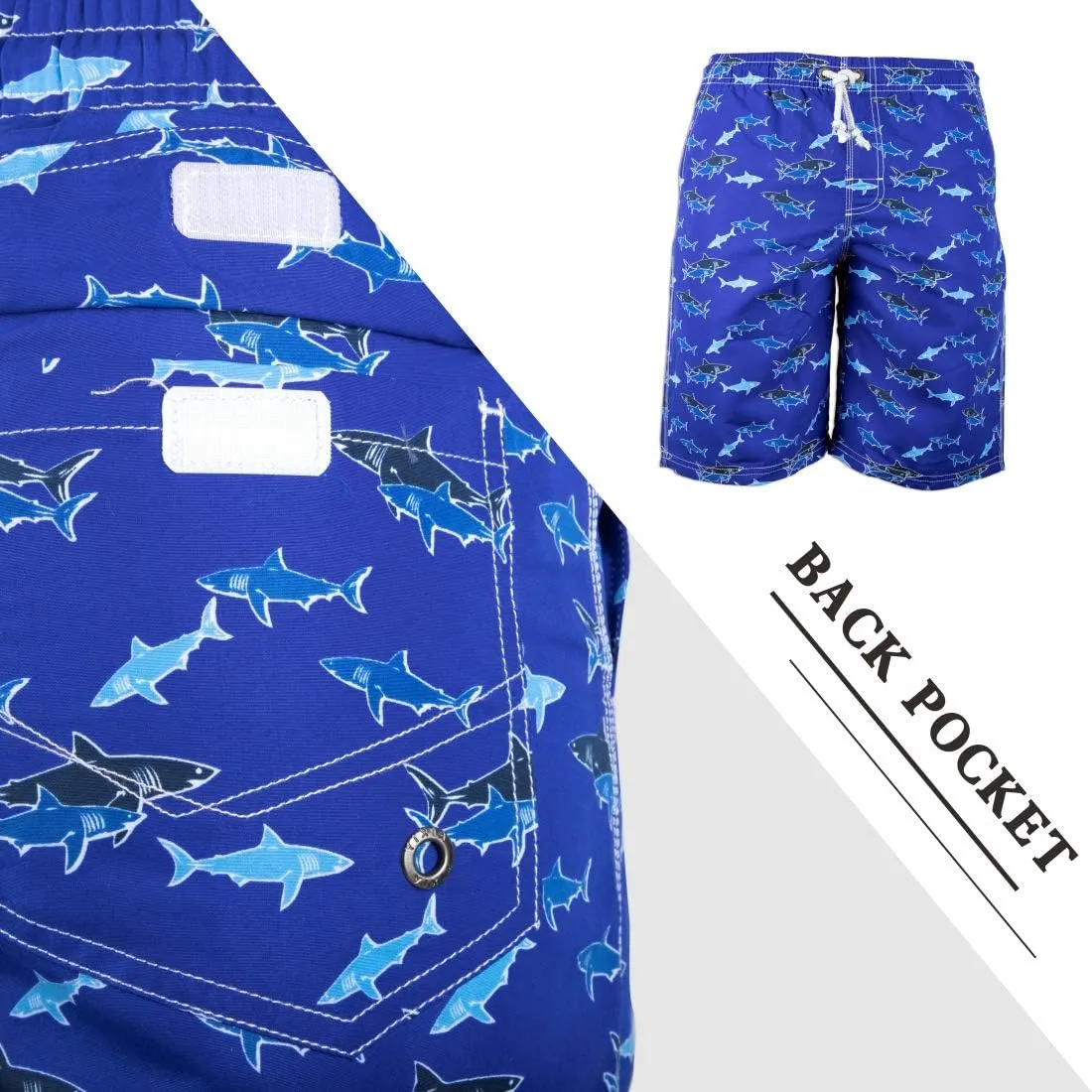 PREFER TO LIFE Men's Board Shorts, Quick Dry Swimwear Beach Holiday Party Bermuda Swim Big Pants …