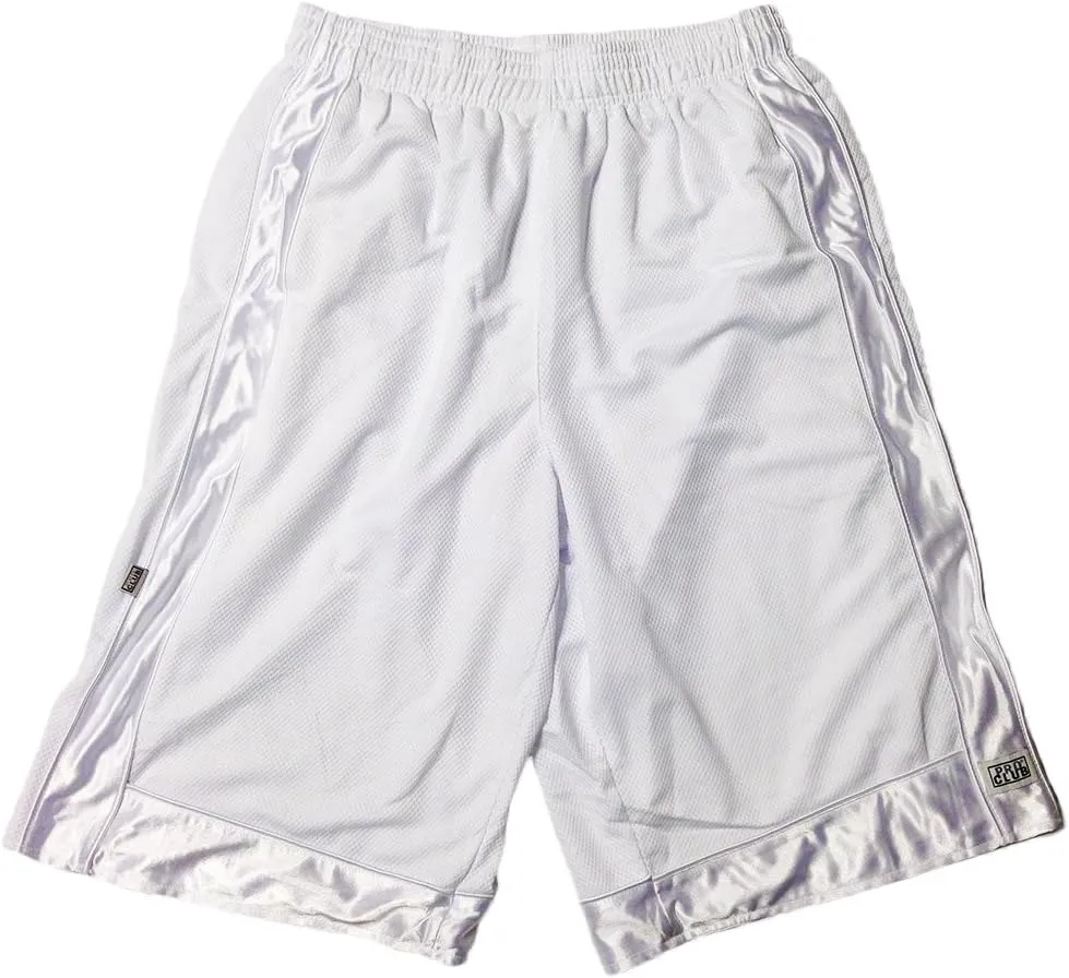 Pro Club Heavyweight Mesh Basketball Shorts White Large