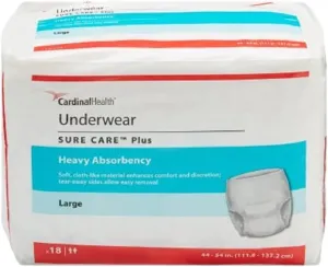 Protective Underwear in Extra Absorbency, Large - 72/Case