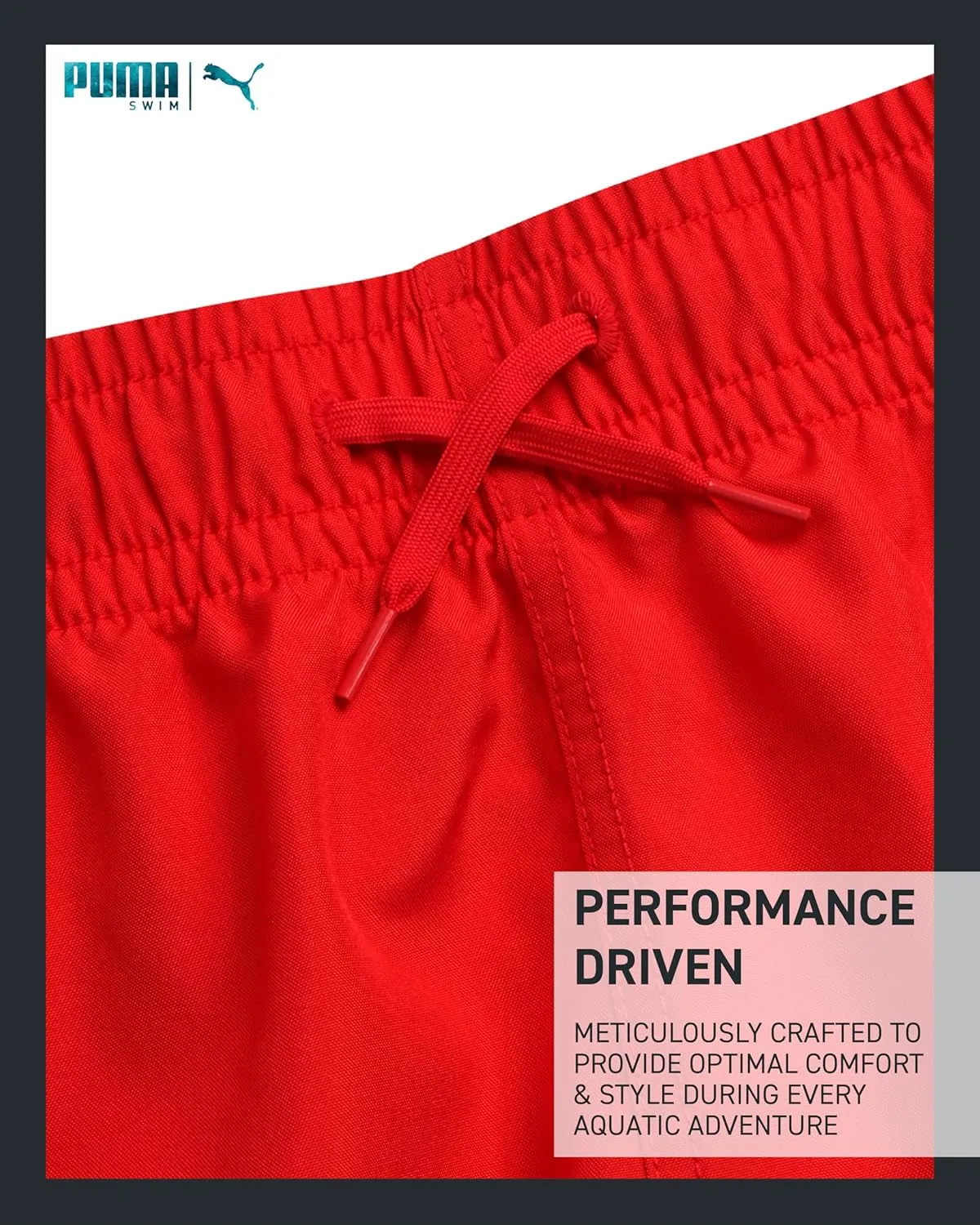 PUMA Men's Bathing Suit - Quick Dry Swimsuit Trunks with Mesh Compression Liner - 8" Inseam Swimwear (S-XL)