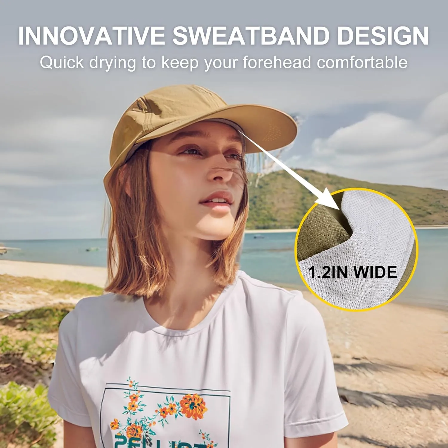 Quick Dry Baseball Cap Sun Hat Mesh Workout Hat for Outdoor Fishing Hiking Running Golf