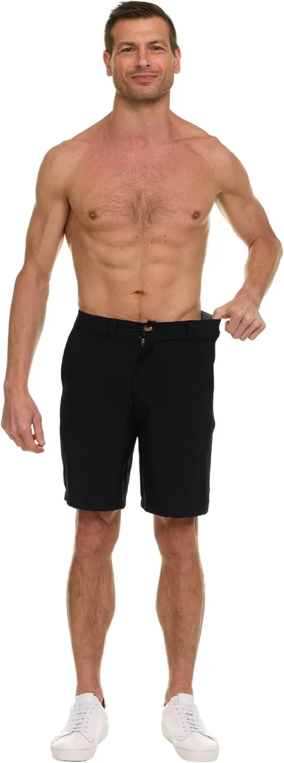 Quiksilver Shorts for Men Big and Tall, Hybrid Stretch Amphibian Quick Dry Short