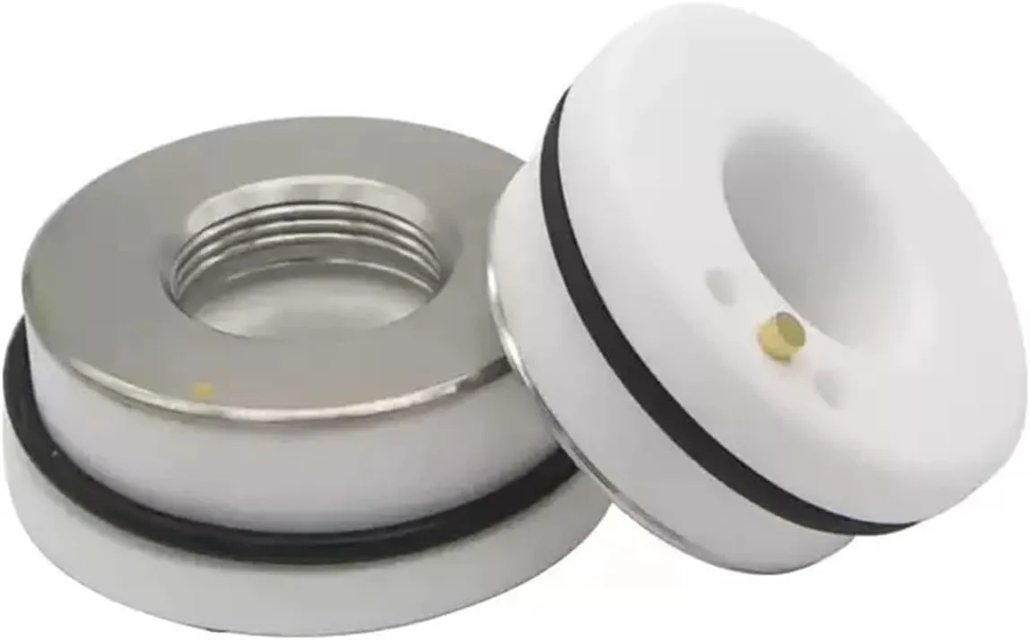QXCIVR D28 D32 Ceramic Ring Lasering Cutting Head Ceramic Body M11 Nozzle Fixer M14 Insulation Ring(D32 M14)