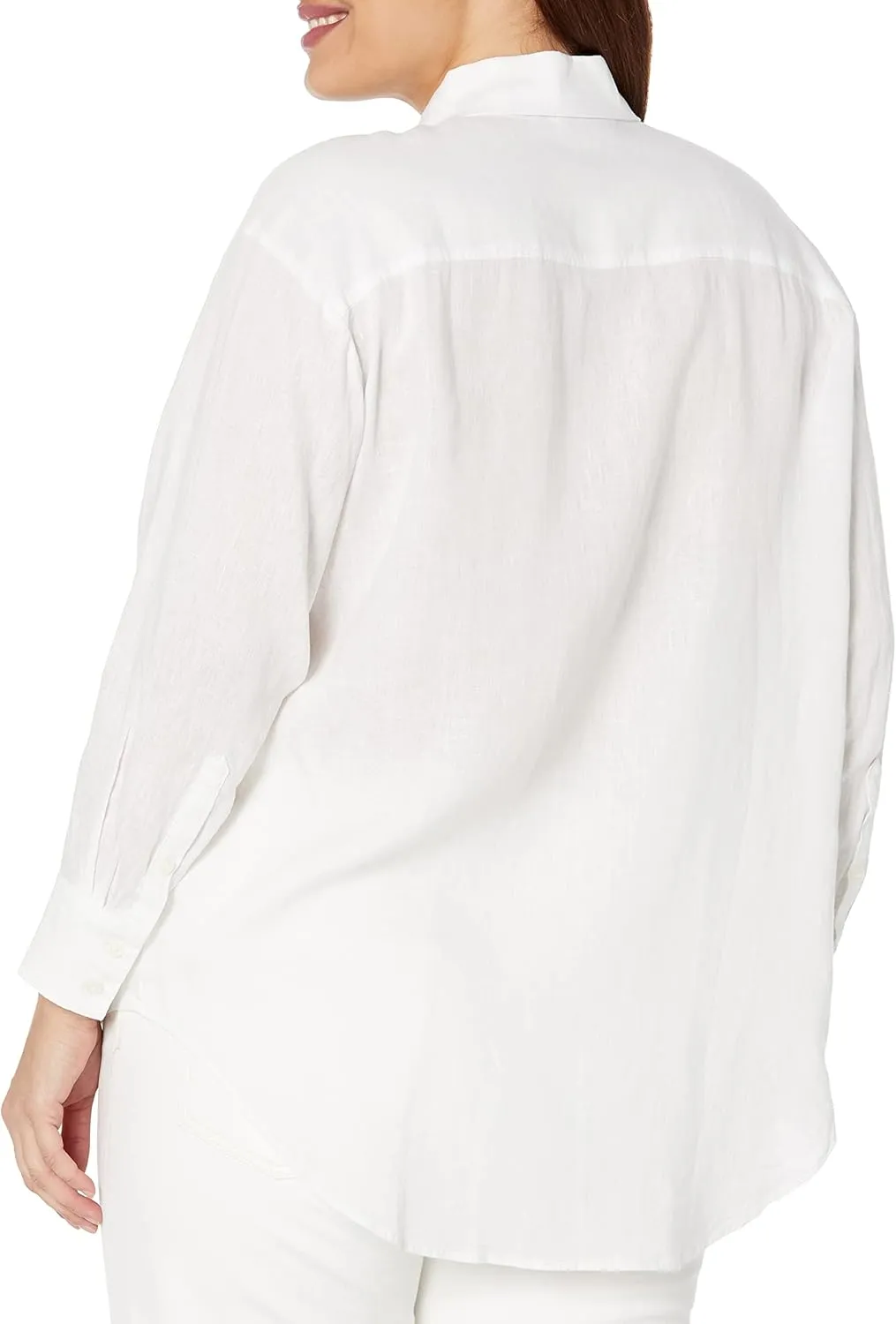 Rafaella Women's Easy Linen Long Sleeve Button-Down Shirt