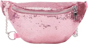 RARITYUS Sparkly Sequin Fanny Packs Glitter Waist Bag with Adjustable Strap for Women Girls Unisex