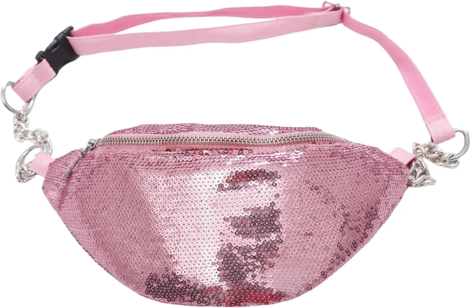 RARITYUS Sparkly Sequin Fanny Packs Glitter Waist Bag with Adjustable Strap for Women Girls Unisex