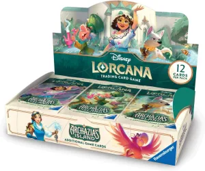 Ravensburger Disney Lorcana TCG: Archazia's Island Booster Pack Display | 24 Packs with 12 Trading Cards Each | Ideal for Collectors & Disney Fans | Suitable for Ages 8 