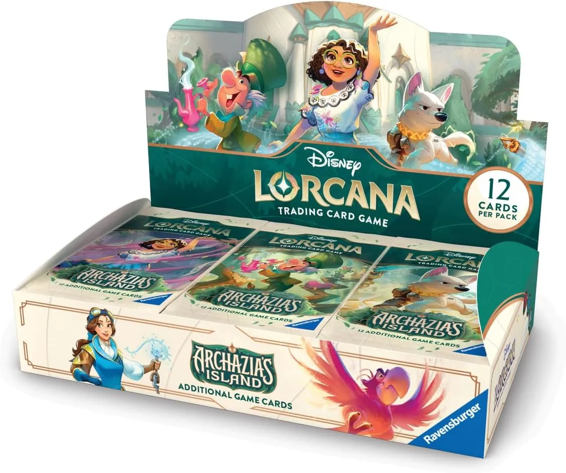 Ravensburger Disney Lorcana TCG: Archazia's Island Booster Pack Display | 24 Packs with 12 Trading Cards Each | Ideal for Collectors & Disney Fans | Suitable for Ages 8 