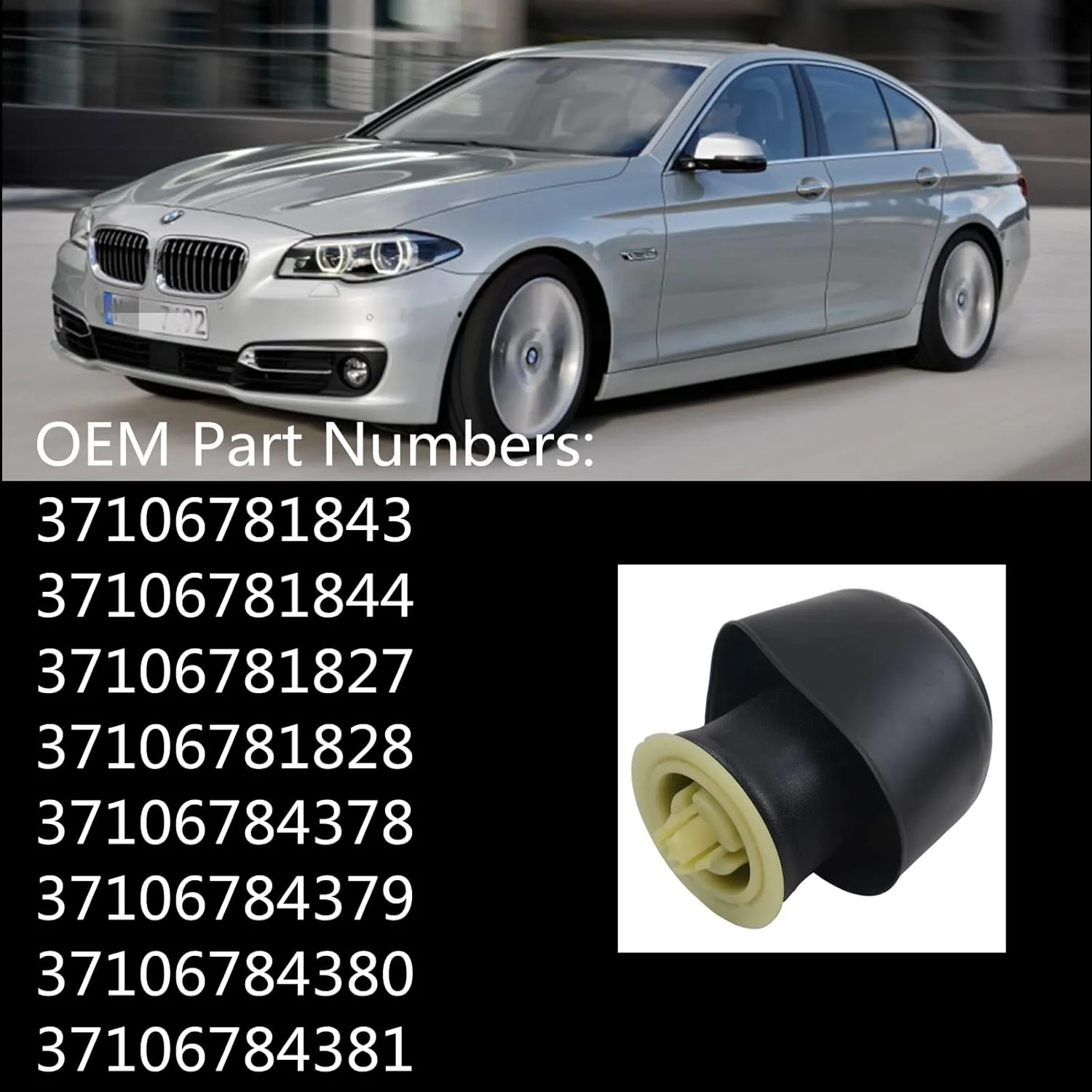 Rear Air Suspension Replacement for BMW F07 GT F11 535i 550i GT Part#37106781828, 37106781843, 949-985