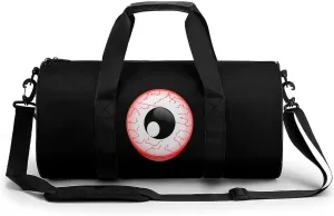 Red Eyeball Sports Gym Bag Portable Duffel Bag Travel Workout Bag with Adjustable Strap for Men Women