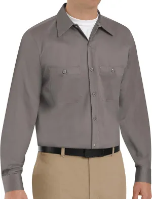 Red Kap Men's Long Sleeve Wrinkle-Resistant Cotton Work Shirt