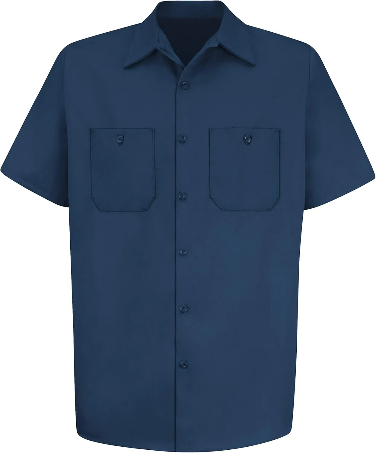 Red Kap Men's Short Sleeve Wrinkle-Resistant Cotton Work Shirt