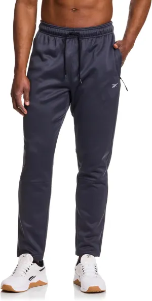 Reebok Men's Fleece Tech Sweatpant, Zippered Pockets, Athletic Joggers