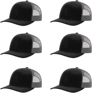 Richardson 112 Classic Six-Panel Adjustable Snapback Trucker Cap | Bulk Packs Available
