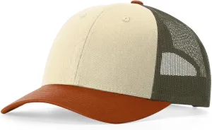 Richardson 115 Classic Low-Profile Design Adjustable Snapback Trucker Cap | Bulk Packs Available