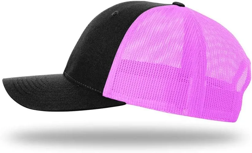 Richardson 115 Classic Low-Profile Design Adjustable Snapback Trucker Cap | Bulk Packs Available