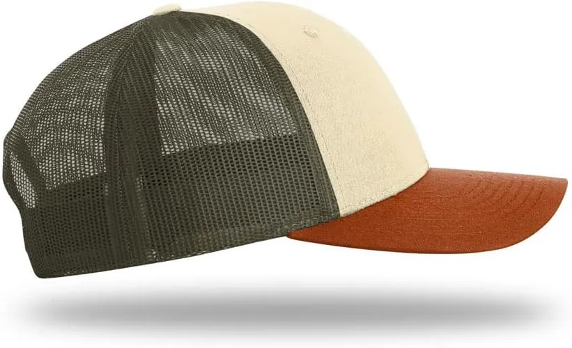 Richardson 115 Classic Low-Profile Design Adjustable Snapback Trucker Cap | Bulk Packs Available