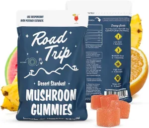 Road Trip - Desert Stardust - Mushroom Gummies - Nootropic Blend - 2-Packs (2-Packs, Sunset Punch)