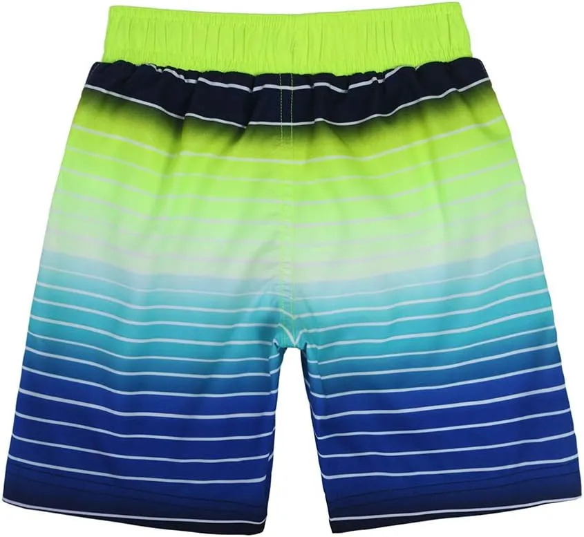 Rokka&Rolla Boys' Swim Trunks UPF 50  Quick Dry Bathing Suit Swimwear Beach Shorts with Mesh Lining