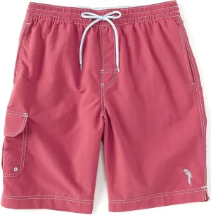 Roundtree & Yorke Men's Big & Tall Cargo Pocket Swim Trunks