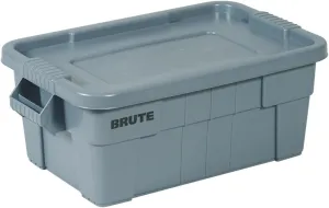 Rubbermaid Brute Tote, Gray, 27-7/8 X17-3/8 X10-11/16" - Lot of 6