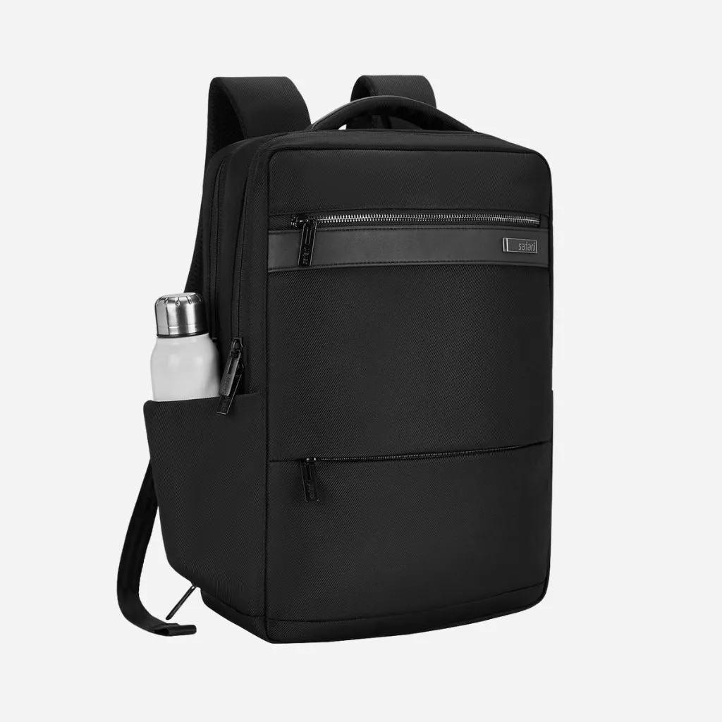 Safari Select Smart 15L Black Formal Backpack with Laptop Sleeve